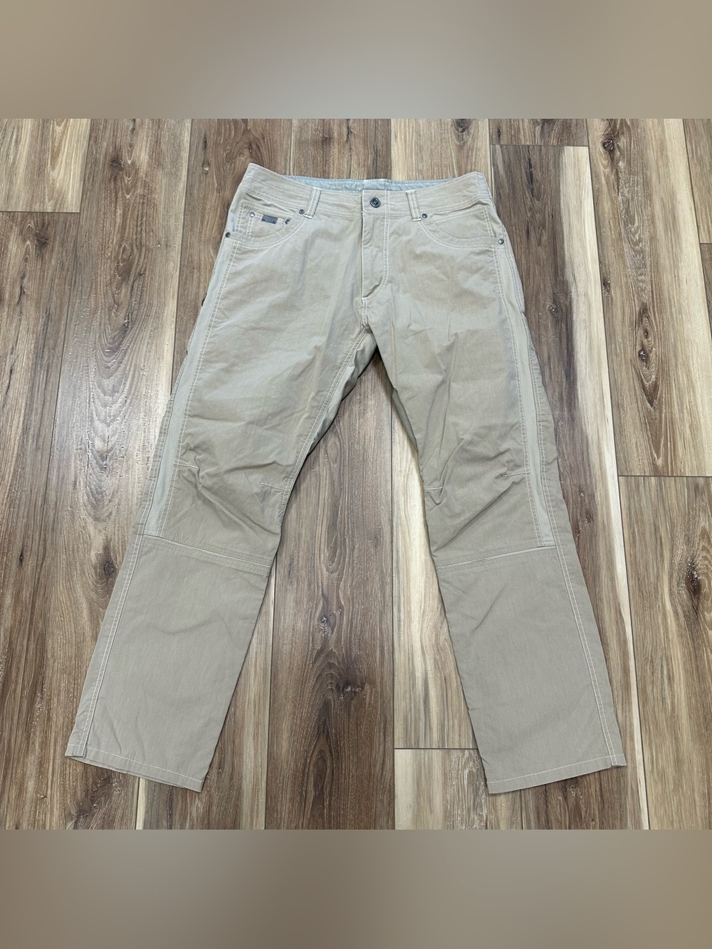 Kuhl Radikl Lightweight Performance Hybrid Hiking Outdoor Pants, Tan, 34x30